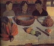 Paul Gauguin Meal oil painting artist